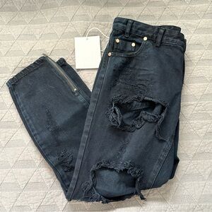 One Teaspoon Trashed Free Birds Distressed Jeans